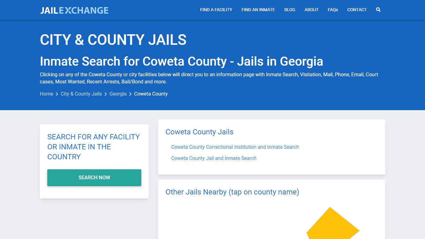 Inmate Search for Coweta County | Jails in Georgia - Jail Exchange
