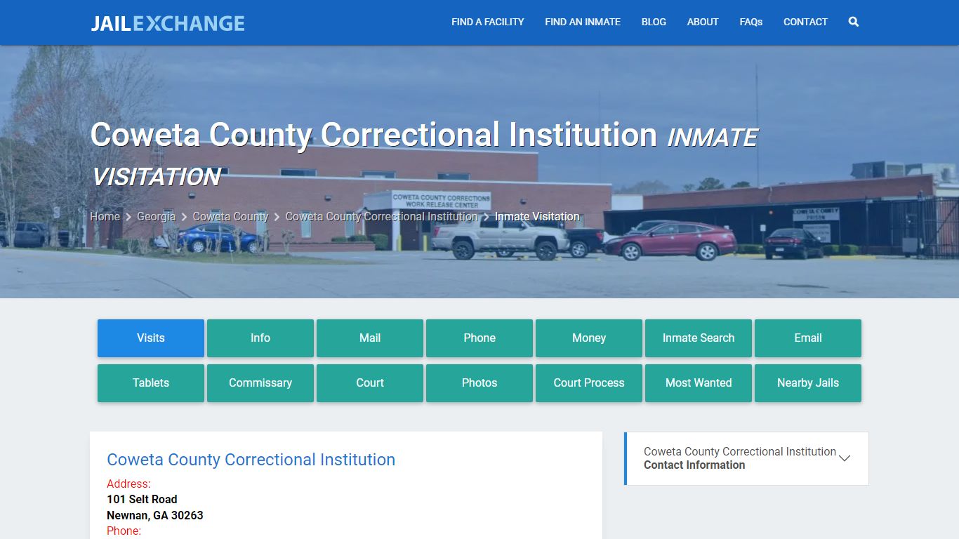 Coweta County Correctional Institution Inmate Visitation - Jail Exchange